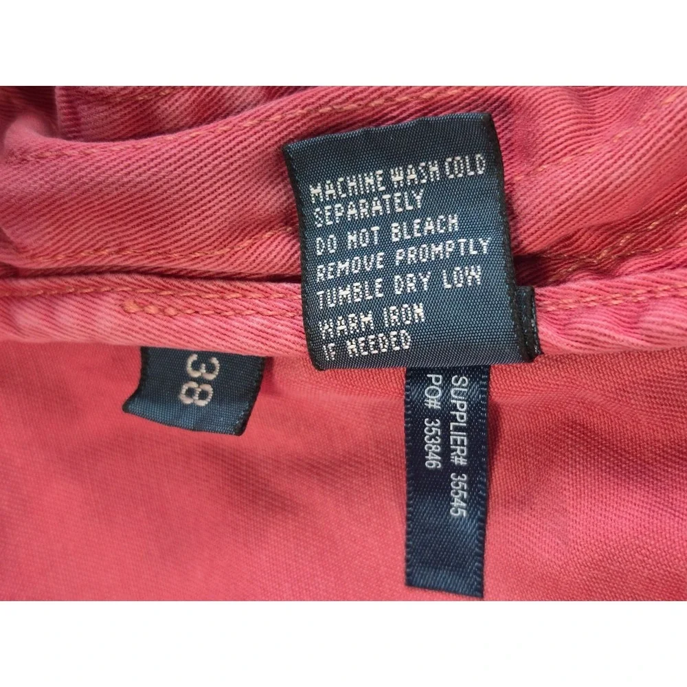 Polo Ralph‎ Lauren Mens Pink Chino Shorts Size 38 Cotton Classic Casual Preppy